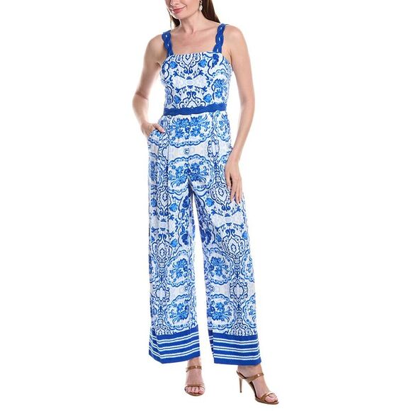 Adrianna Papell Dresses & Skirts - Adrianna Papell Womens Pleated Jumpsuit, Blue